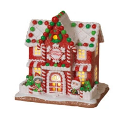9" Battery Operated Lighted Clay Dough Gingerbread Christmas House 2659510 5 9" Battery Operated Lighted Clay Dough Gingerbread Christmas House 2659510 -Christmas Decorations Shop 2659510b 78934.1651681193