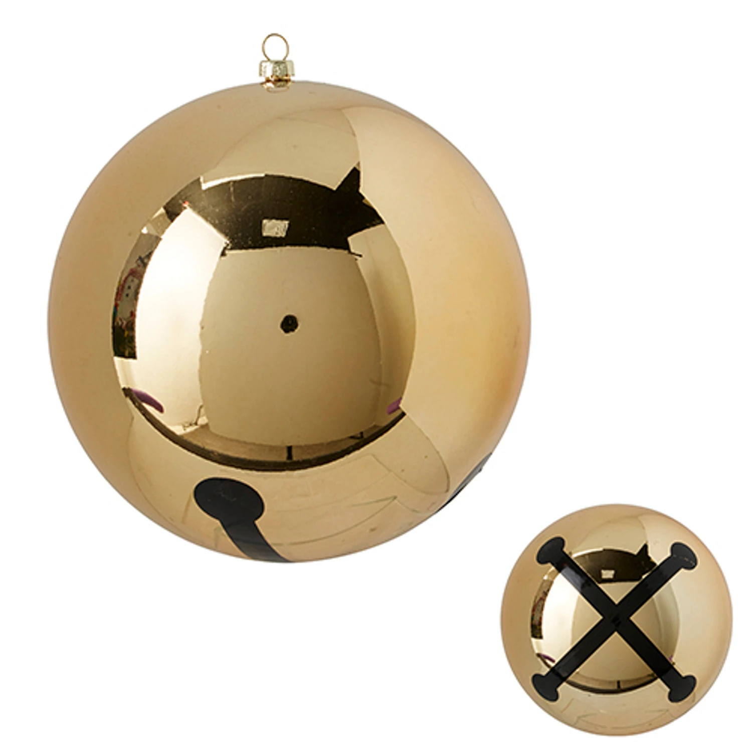 Raz 6" Jingle Bell Ball Christmas Ornament 4232786 2 Raz 6" Jingle Bell Ball Christmas Ornament 4232786 - Image 2