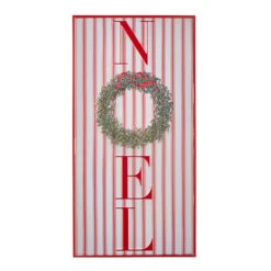 Raz Red And White Striped Joy Or Noel Metal Framed Christmas Sign -Christmas Decorations Shop 4259016 30970.1657917819