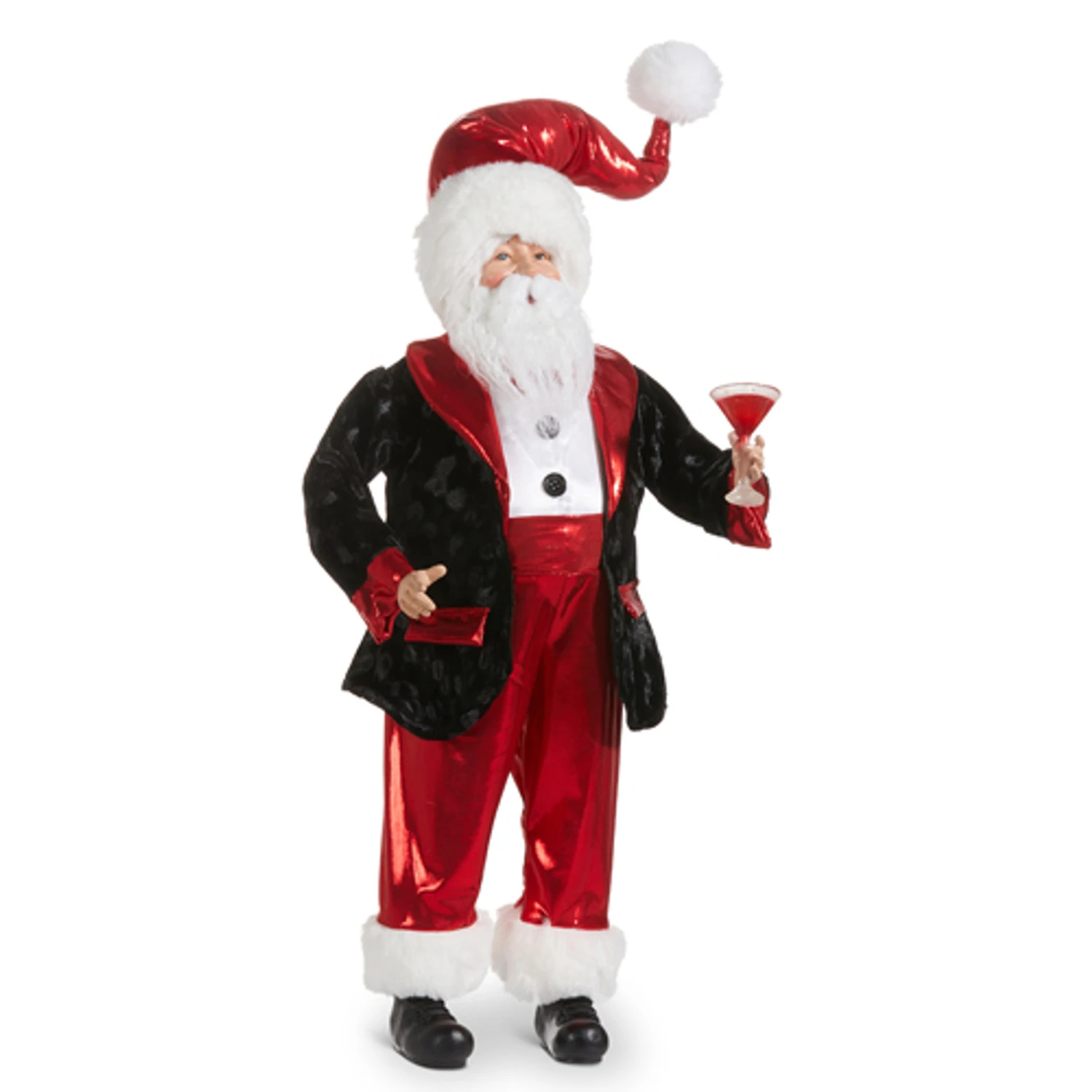 Raz 24" Martini Santa Christmas Figure 4302345 2 Raz 24" Martini Santa Christmas Figure 4302345 - Image 2