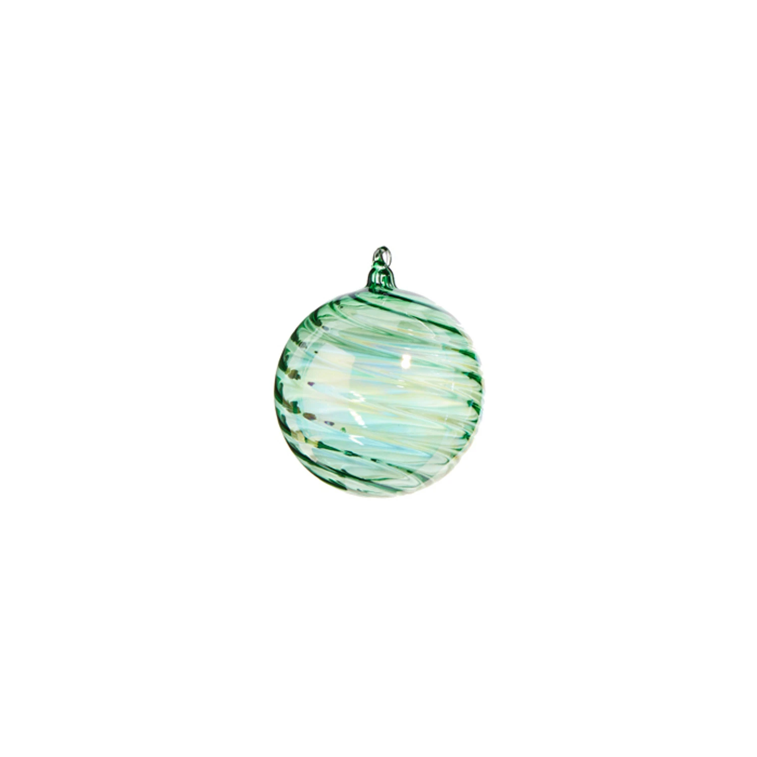 Raz 5" Green Blown Glass Christmas Ornament 4324513 3 Raz 5" Green Blown Glass Christmas Ornament 4324513 - Image 3