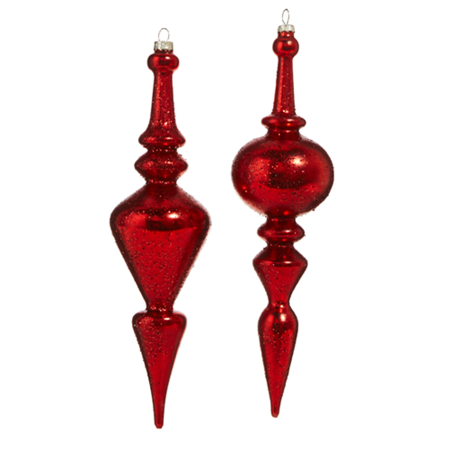 Raz 12" Large Red Textured Glass Final Christmas Ornament 4324537 2 Raz 12" Large Red Textured Glass Final Christmas Ornament 4324537 - Image 2