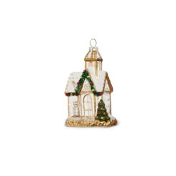Raz 5" Gold And Clear Church Glass Christmas Ornament 4324586 7 Raz 5" Gold And Clear Church Glass Christmas Ornament 4324586 -Christmas Decorations Shop 4324586b 96467.1684951588