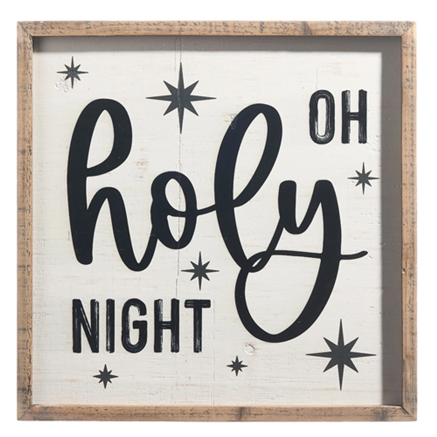 Raz Black And White Wooden Framed Christmas Signs 2 Raz Black And White Wooden Framed Christmas Signs - Image 2