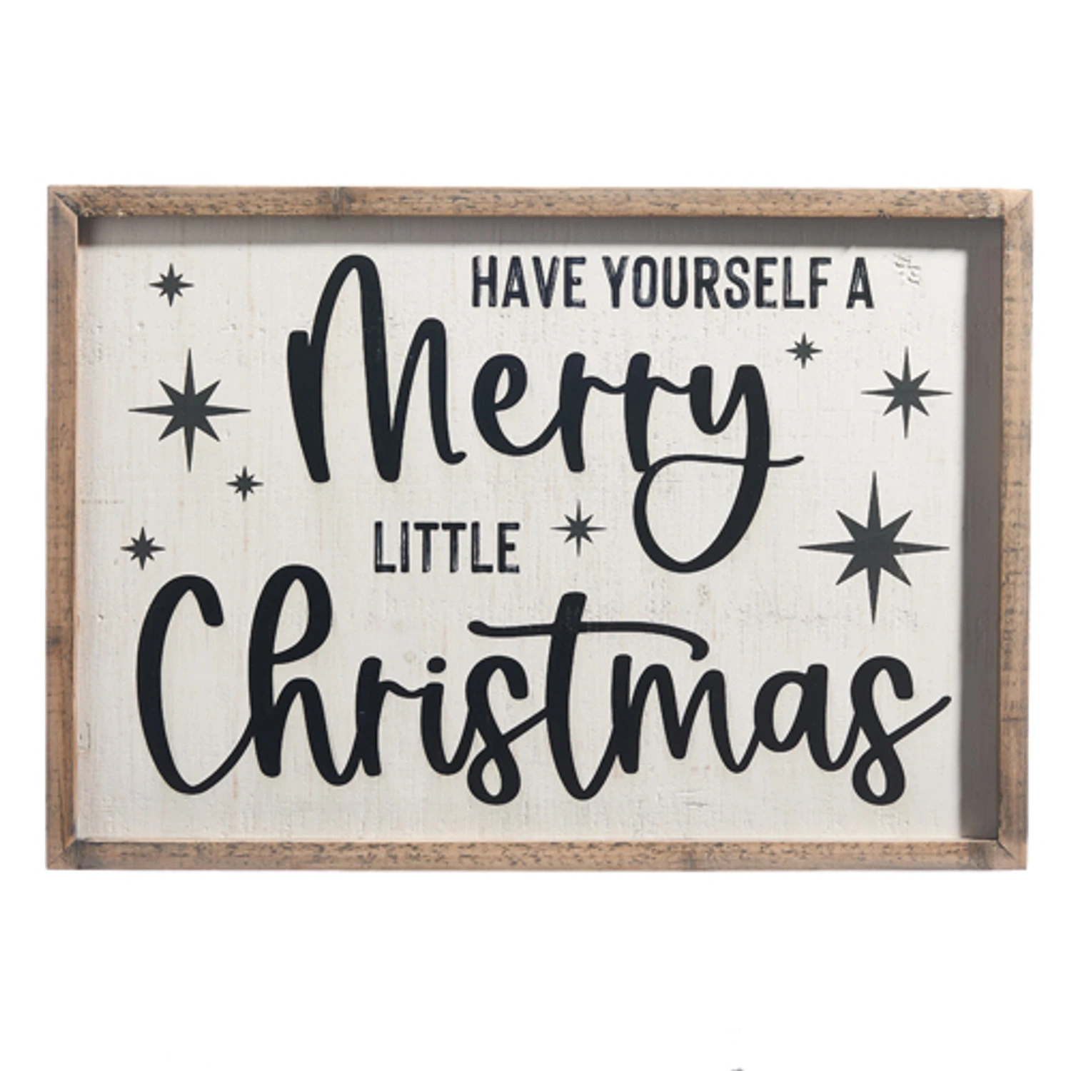 Raz Black And White Wooden Framed Christmas Signs 4 Raz Black And White Wooden Framed Christmas Signs - Image 4