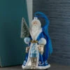 Raz 7" Delft Santa With Tree Ornament 4352894