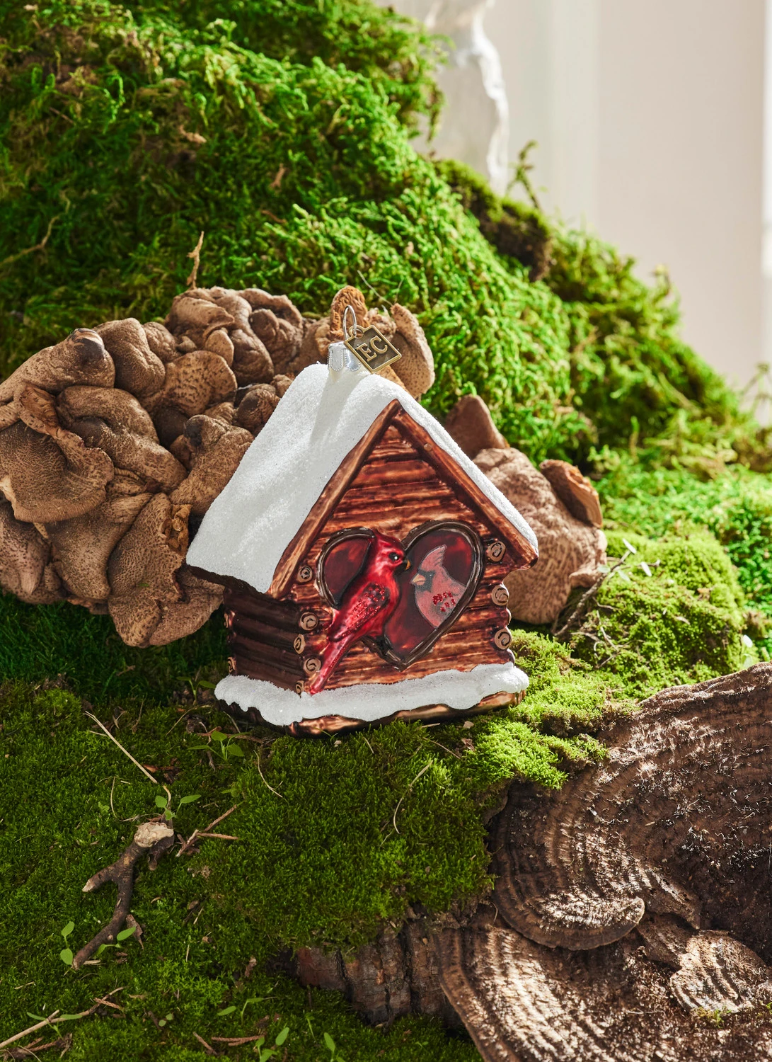 Raz Eric Cortina 4" Home Sweet Home Cardinal Glass Christmas Ornament 4353113 1 Raz Eric Cortina 4" Home Sweet Home Cardinal Glass Christmas Ornament 4353113