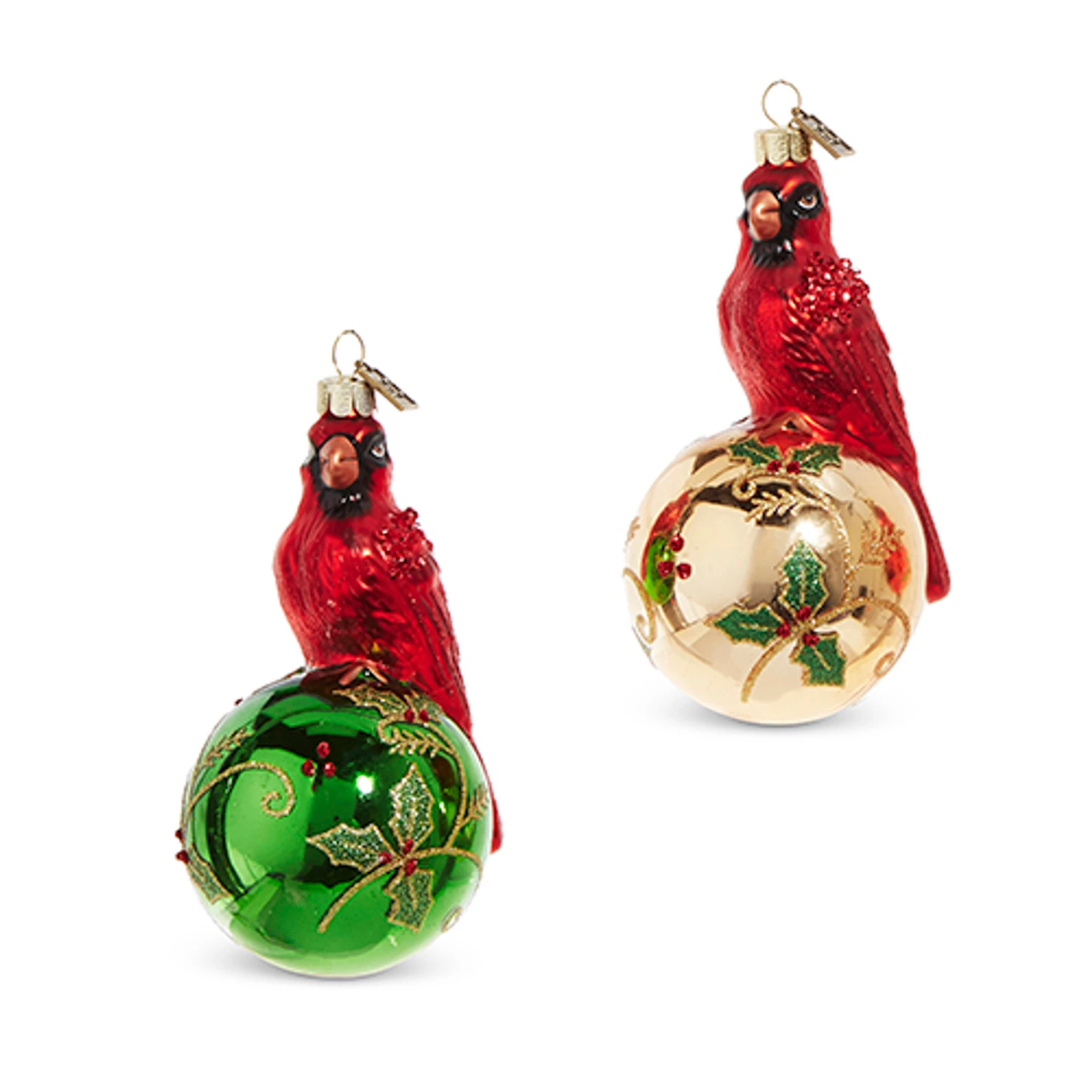 Raz Eric Cortina 5" Elegant Cardinal Glass Christmas Ornament 4353115 2 Raz Eric Cortina 5" Elegant Cardinal Glass Christmas Ornament 4353115 - Image 2