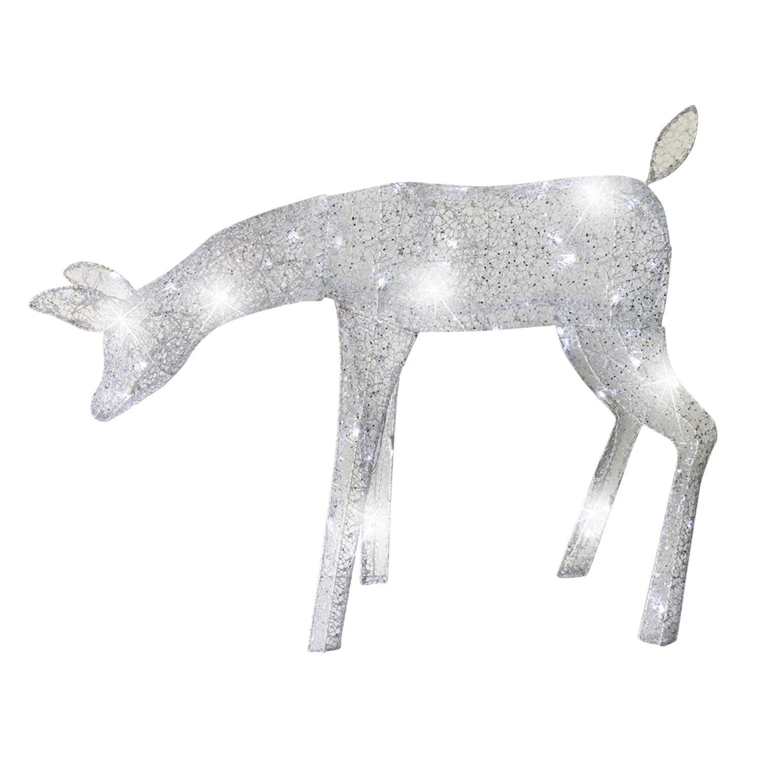 Brite Star 39" LED Lighted Elegant Feeding Doe Reindeer Indoor Outdoor Christmas Decoration 46-367-00 1 Brite Star 39" LED Lighted Elegant Feeding Doe Reindeer Indoor Outdoor Christmas Decoration 46-367-00