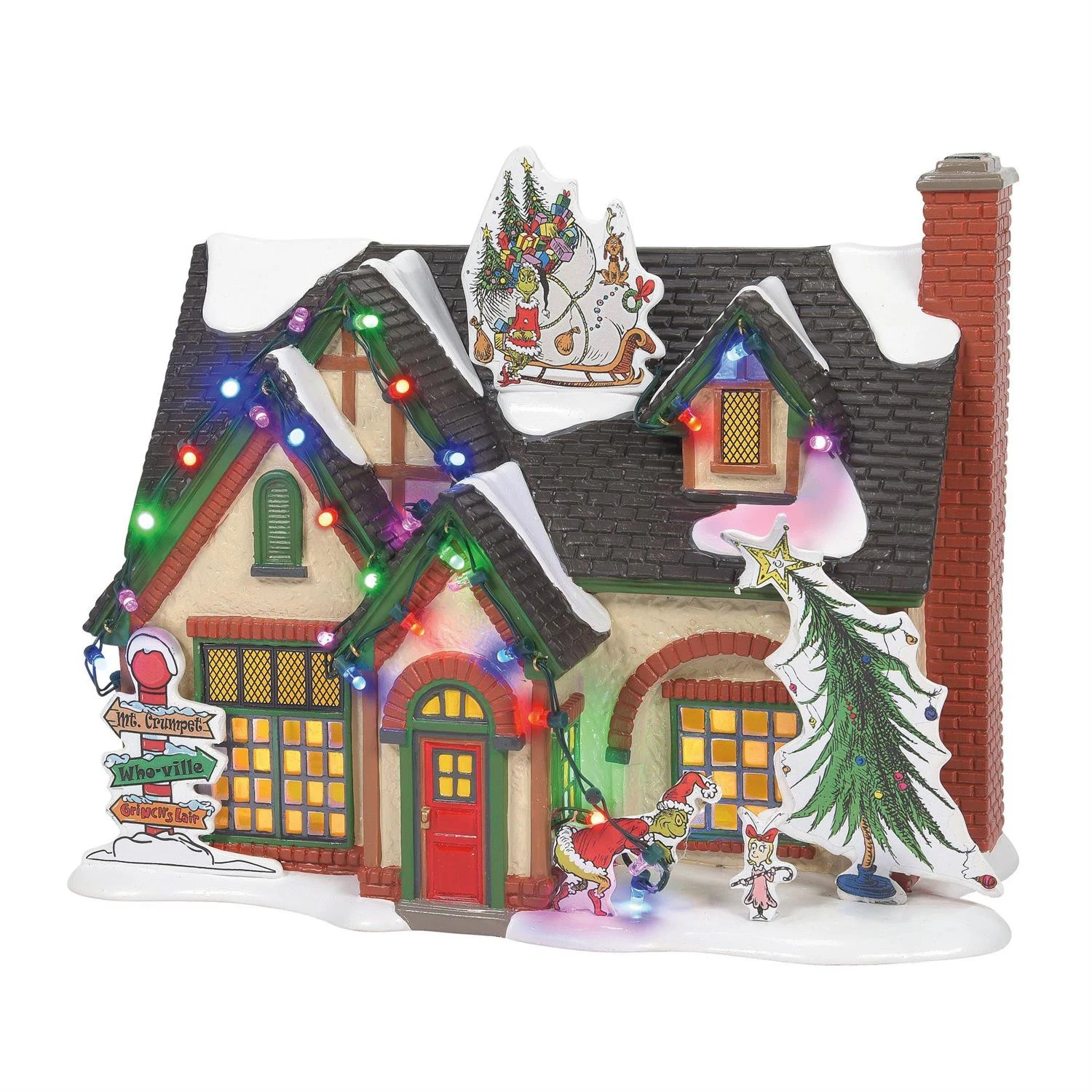 Department 56 Snow Village The Grinch House 6011416 2 Department 56 Snow Village The Grinch House 6011416 - Image 2