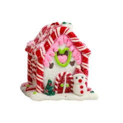 Kurt Adler Set Of 3 Battery Operated Lighted Claydough Gingerbread Candy House Christmas Ornament D4107 -Christmas Decorations Shop D4107b 91231.1653329776