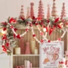 Raz 6' Felt Peppermint Pink, White And Red Christmas Tree Garland G4316077