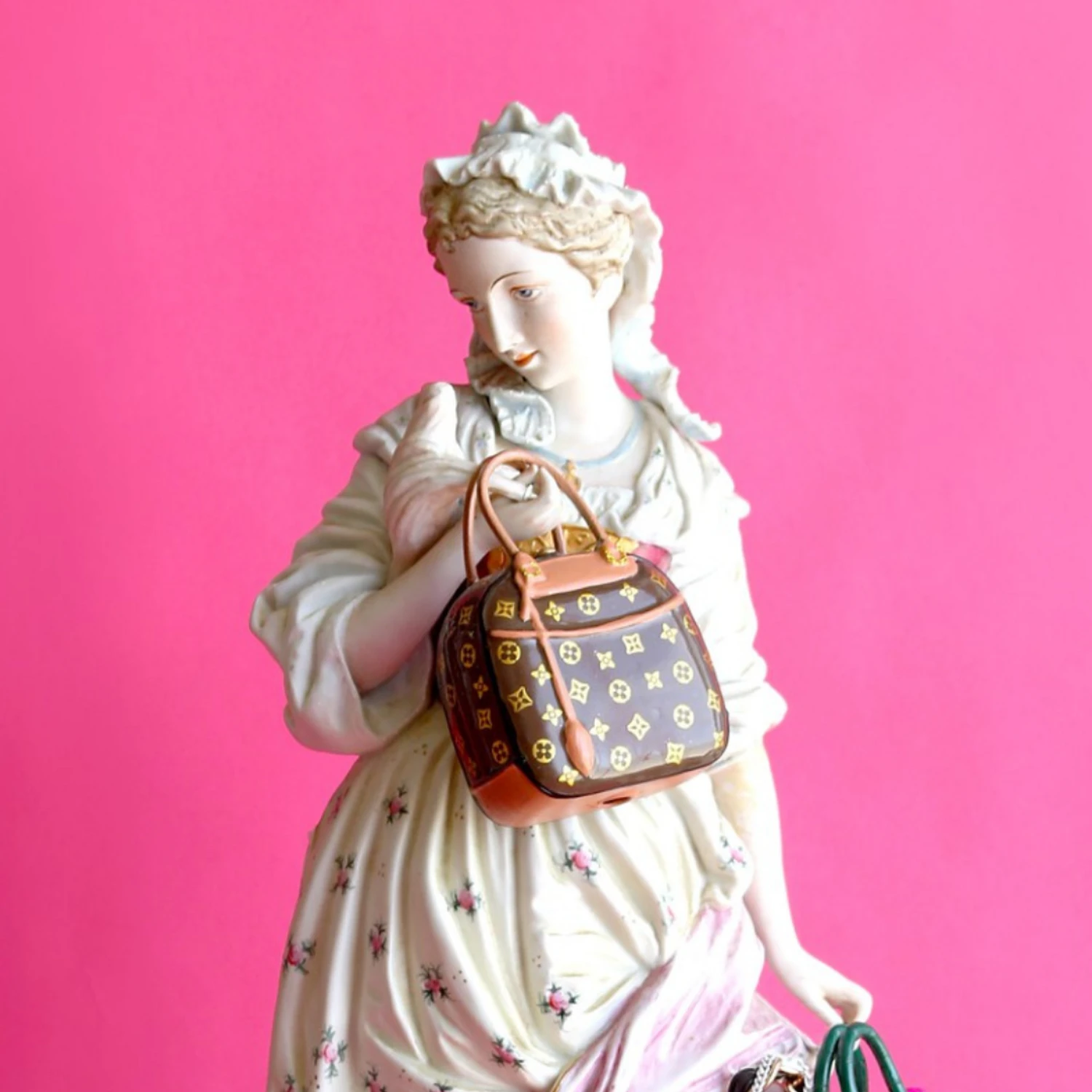 Cody Foster 4" Luxury Handbag Glass Christmas Ornament GO-8685-BR 2 Cody Foster 4" Luxury Handbag Glass Christmas Ornament GO-8685-BR - Image 2