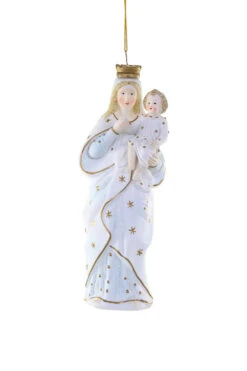 Cody Foster 7.5" Madonna And The Child Enthroned Christmas Ornament GO-9490