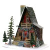 Cody Foster 12" A Frame Cabin Vintage Inspired Putz Christmas House HOU-343