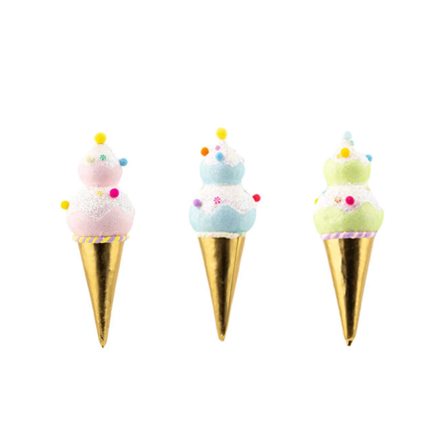 December Diamonds 15" Large Double Scoop Ice Cream Cone Christmas Ornament 1 December Diamonds 15" Large Double Scoop Ice Cream Cone Christmas Ornament