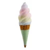 December 29.5" Large Rainbow Swirl Ice Cream Cone With Green Sleeve 08-08730