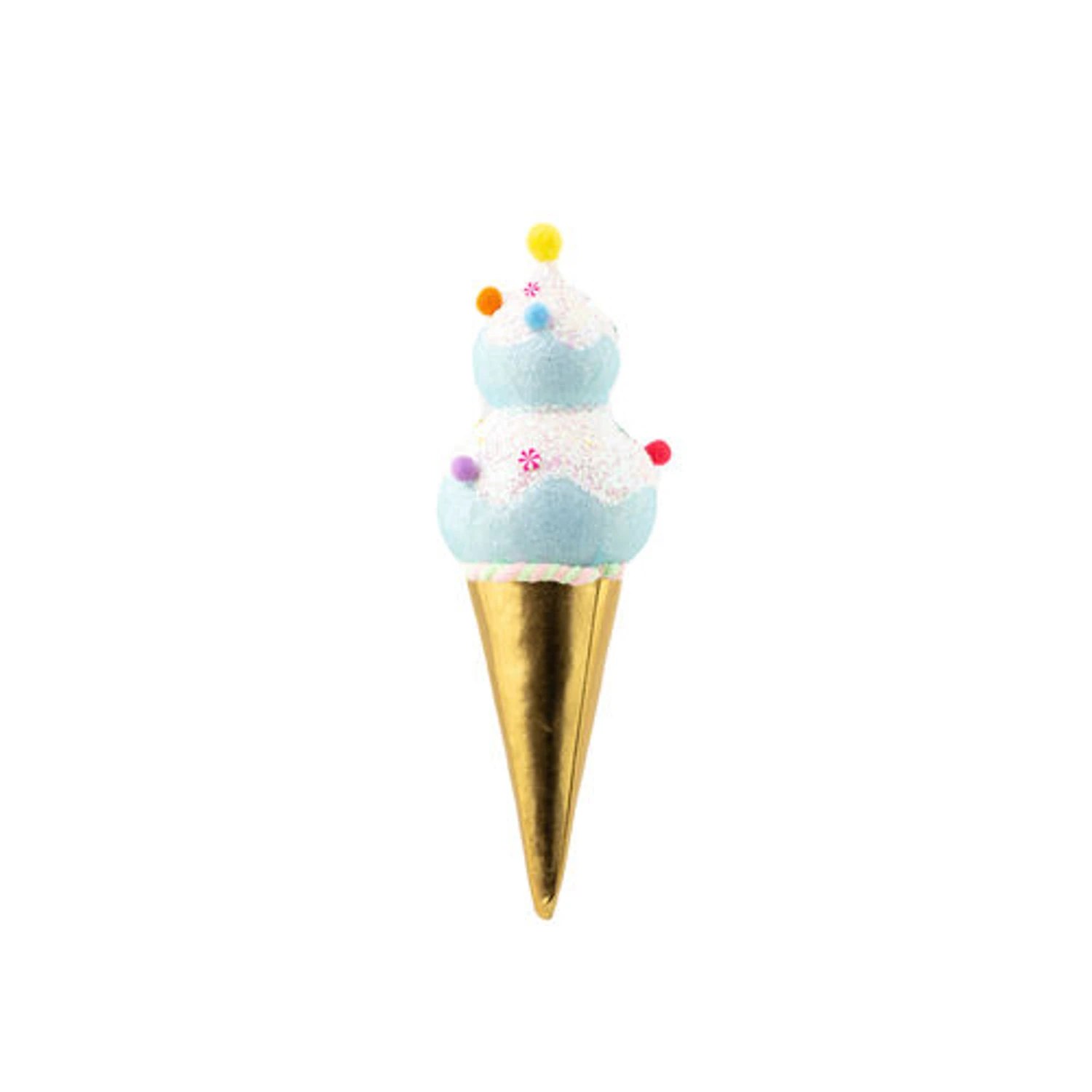 December Diamonds 15" Large Double Scoop Ice Cream Cone Christmas Ornament 3 December Diamonds 15" Large Double Scoop Ice Cream Cone Christmas Ornament - Image 3