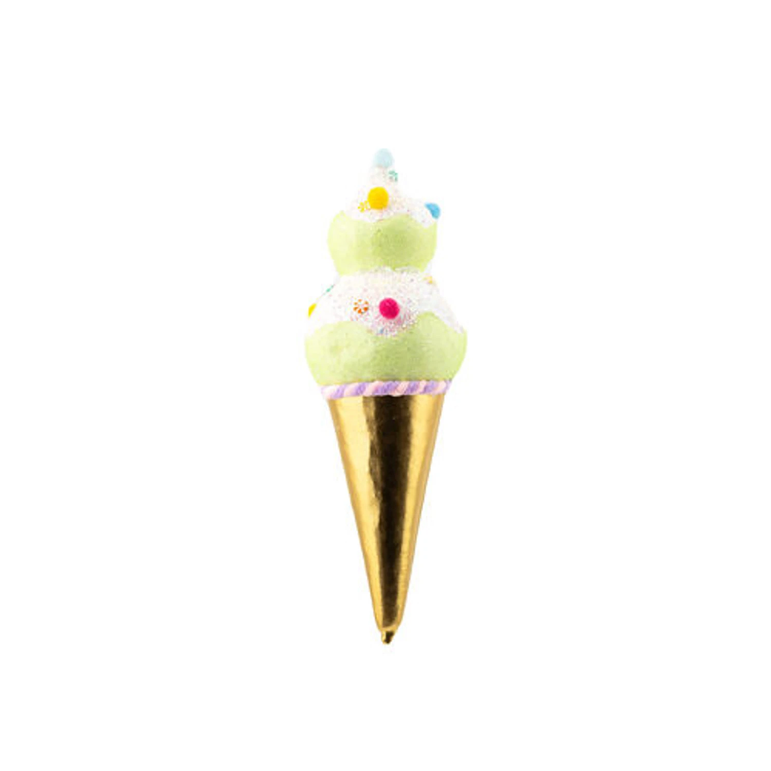 December Diamonds 15" Large Double Scoop Ice Cream Cone Christmas Ornament 4 December Diamonds 15" Large Double Scoop Ice Cream Cone Christmas Ornament - Image 4