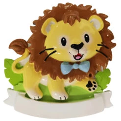 Boy Lion Cub Personalized Christmas Ornament OR2362-M -Christmas Decorations Shop OR2362 M 66502.1653499140