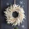 Raz 24" Cream Cedar And Laurel Leaf Christmas Wreath W4306696