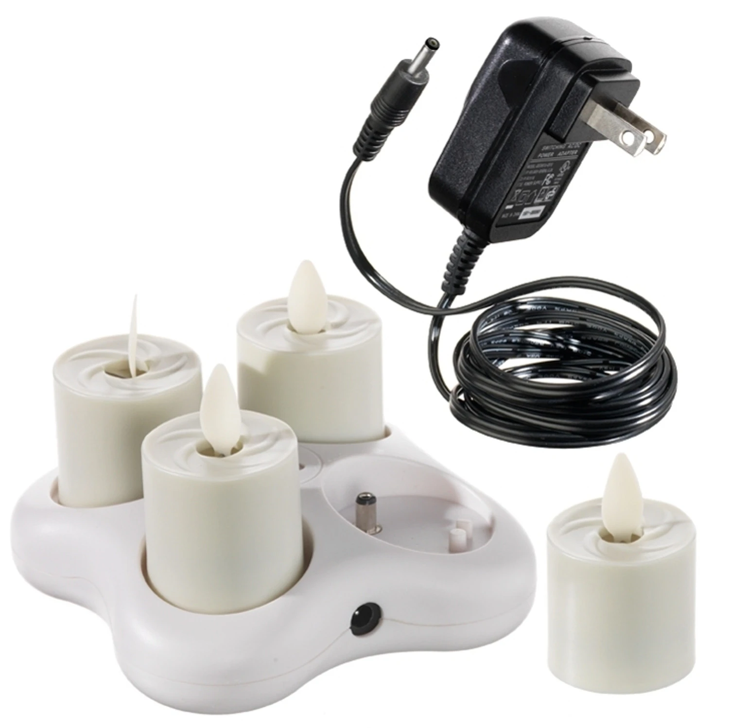 Liown Rechargeable 1.6" Moving Flame Tealight System With Charger 36120 1 Liown Rechargeable 1.6" Moving Flame Tealight System With Charger 36120