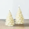 Uyuni 7" Or 8" Ivory Christmas Tree Flicker Flame Candle