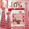 Raz Claydough Peppermint Candy Tree Christmas Figure Set Of 3 3116231