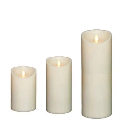 Liown 3.5" X 5", 7", Or 9" Moving Flame Ivory-Vanilla Scented Pillar Battery Candle 5 Liown 3.5" X 5", 7", Or 9" Moving Flame Ivory-Vanilla Scented Pillar Battery Candle -Christmas Decorations Shop api66rlja 13754.1646091890