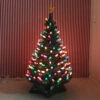 21.5"Medium 1950's Lighted Green Ceramic Christmas Tree