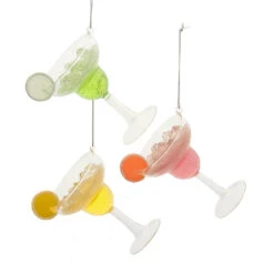 Kurt Adler 4.75" Margarita Cocktail Glass Christmas Ornament T3016