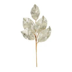 Raz 24" Silver Or Gold Beaded Metallic Leaf Christmas Spray F4106650 -Christmas Decorations Shop apigdht44 30281.1646091922