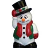 18" Blow Mold Snowman Lighted Christmas Decoration C3582