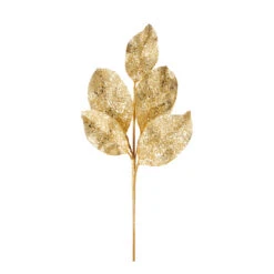 Raz 24" Silver Or Gold Beaded Metallic Leaf Christmas Spray F4106650 -Christmas Decorations Shop apihbjah5 88874.1646091921