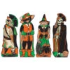 17" Vintage Beistle Halloween Paper Cutout Decorations Fancy Dress Set Of 4 01181