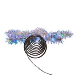 Kurt Adler 12.2" LED Lighted Silver Tinsel Star Christmas Tree Topper AD1022RGB -Christmas Decorations Shop apijv1tmk 39089.1646091915