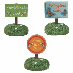 Department 56 Halloween Village Set Of 3 Bee Friendly Signs 6010461