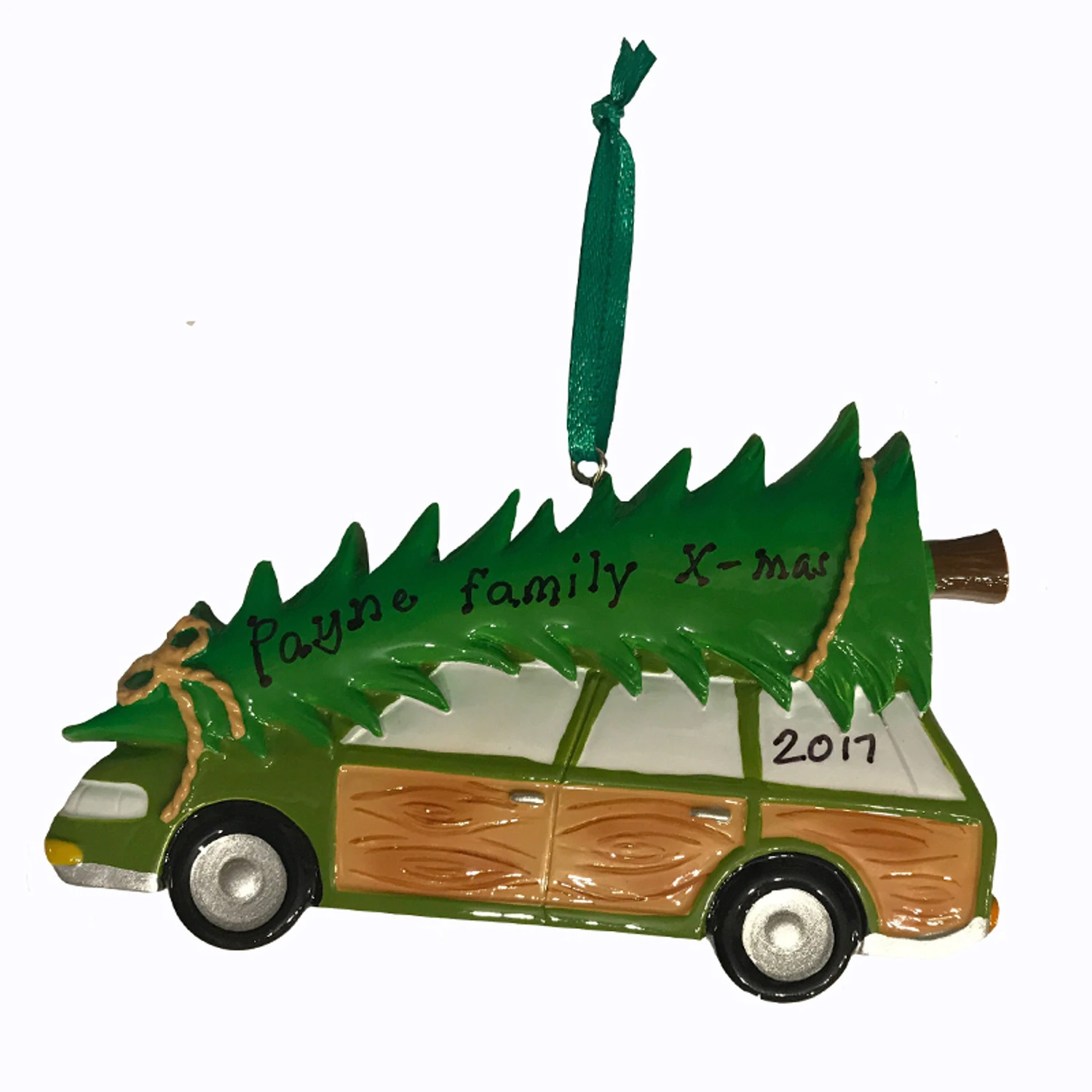 Family Station Wagon With Tree Personalized Christmas Ornament OR1565 5 Family Station Wagon With Tree Personalized Christmas Ornament OR1565 - Image 5