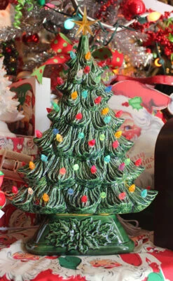 Large Flat Ceramic Lighted Window Or Mantel Christmas Tree 19" 11 Large Flat Ceramic Lighted Window Or Mantel Christmas Tree 19" -Christmas Decorations Shop apimc3djn 94135.1646091901