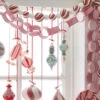 Raz 4' Red And White Striped Chain Christmas Garland G4106712