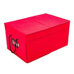 Santa's Bags Red 3 Tray Ornament Storage Drawer With Lid SB-10452-RED -Christmas Decorations Shop apirq2swr 25300.1646091894