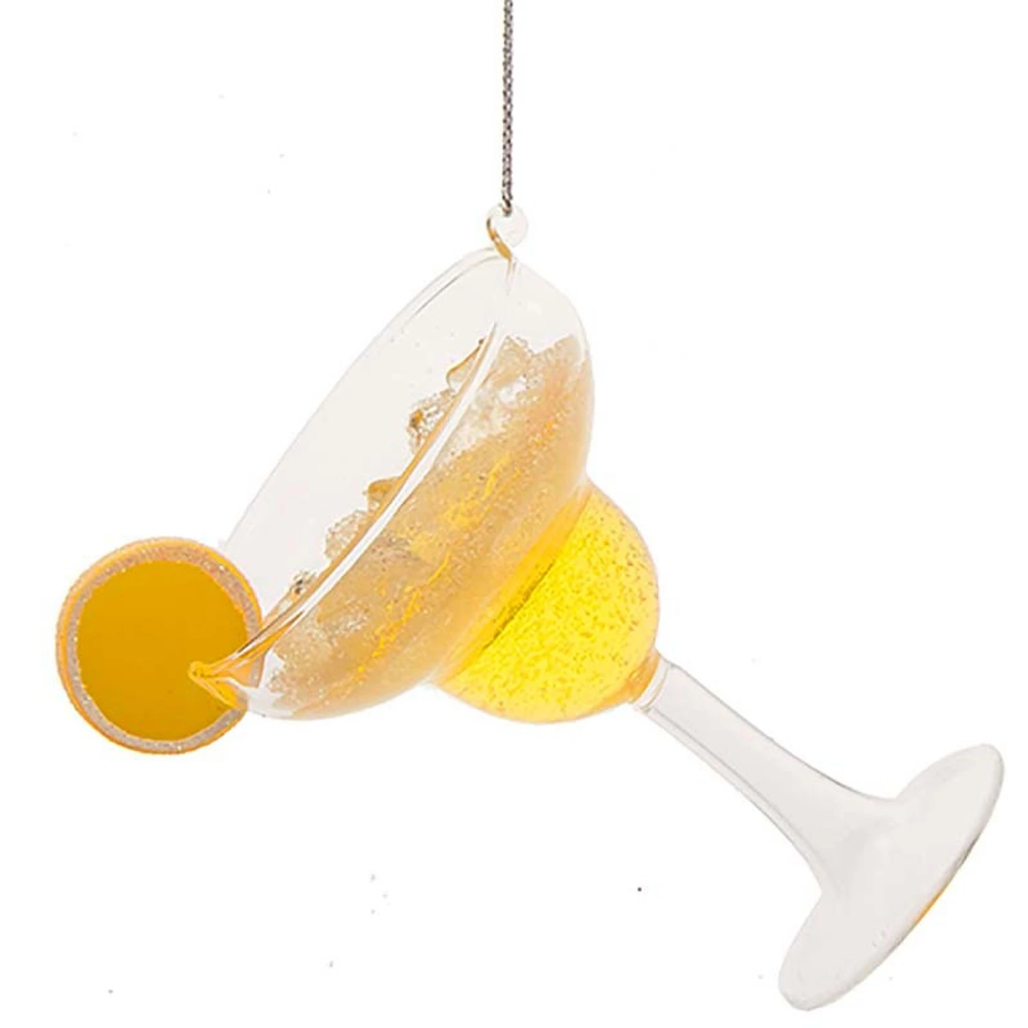 Kurt Adler 4.75" Margarita Cocktail Glass Christmas Ornament T3016 3 Kurt Adler 4.75" Margarita Cocktail Glass Christmas Ornament T3016 - Image 3