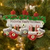 Family Personalized Christmas Ornament With 5 Mittens