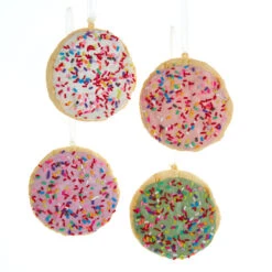 Kurt Adler 3" Sugar Cookie Christmas Ornament Set D4091