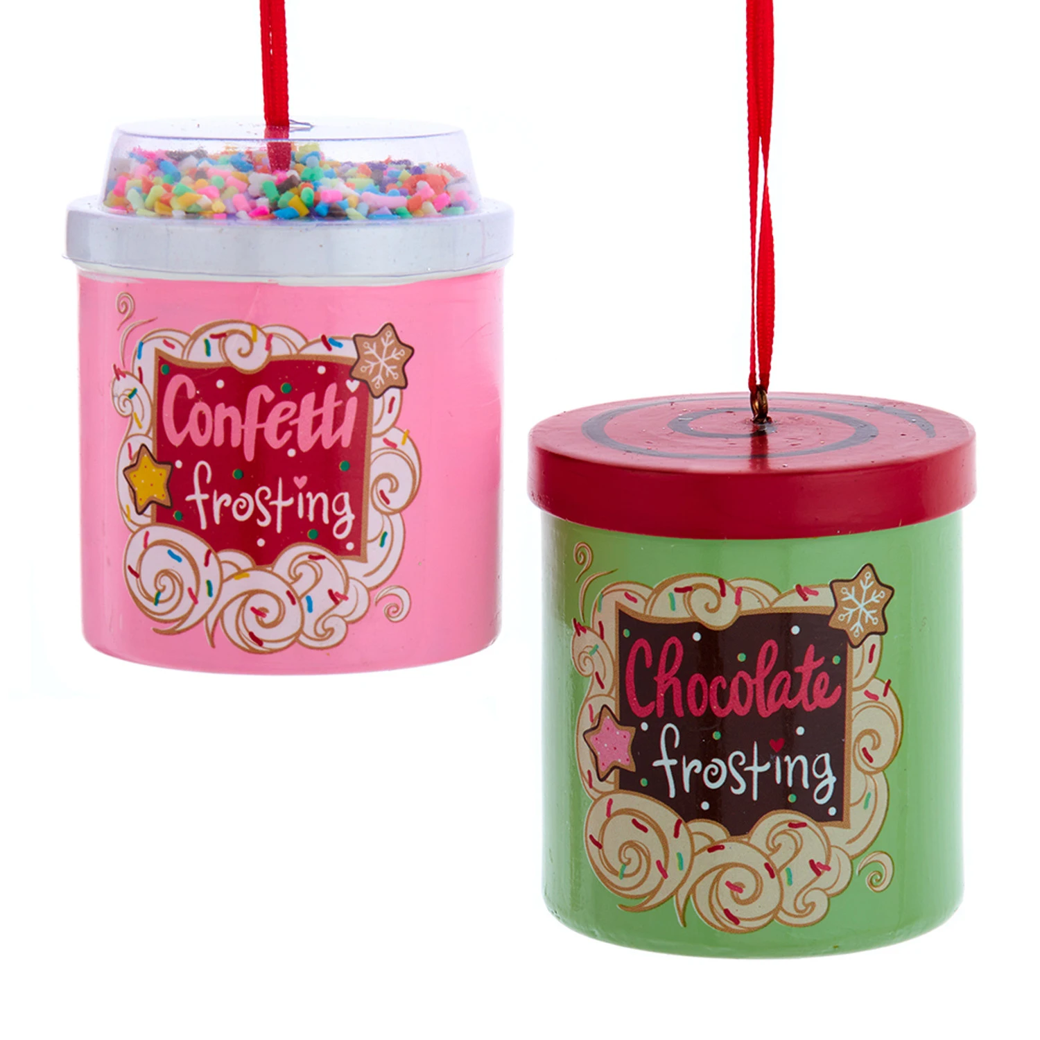 Kurt Adler 2.5" Cake Frosting Can Christmas Ornament D4367 1 Kurt Adler 2.5" Cake Frosting Can Christmas Ornament D4367