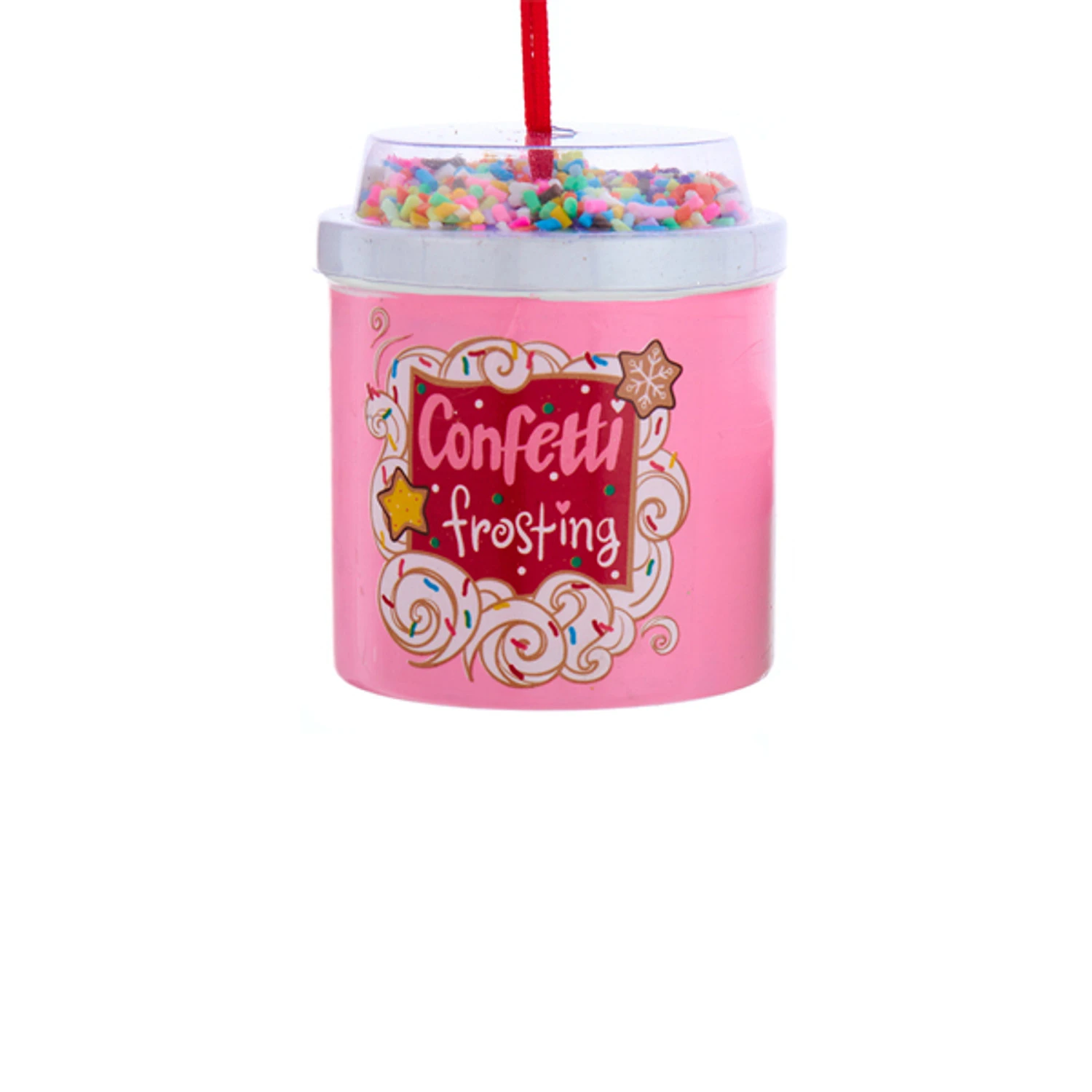 Kurt Adler 2.5" Cake Frosting Can Christmas Ornament D4367 2 Kurt Adler 2.5" Cake Frosting Can Christmas Ornament D4367 - Image 2