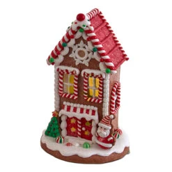 Kurt Adler 8.5" Battery Operated Lighted Red And White Gingerbread Houses GBJ0037 7 Kurt Adler 8.5" Battery Operated Lighted Red And White Gingerbread Houses GBJ0037 -Christmas Decorations Shop gbj0037c 40157.1678722783