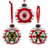 Kurt Adler 3" The Early Years Glass Reflector Vintage Inspired Christmas Ornament Set GG1500
