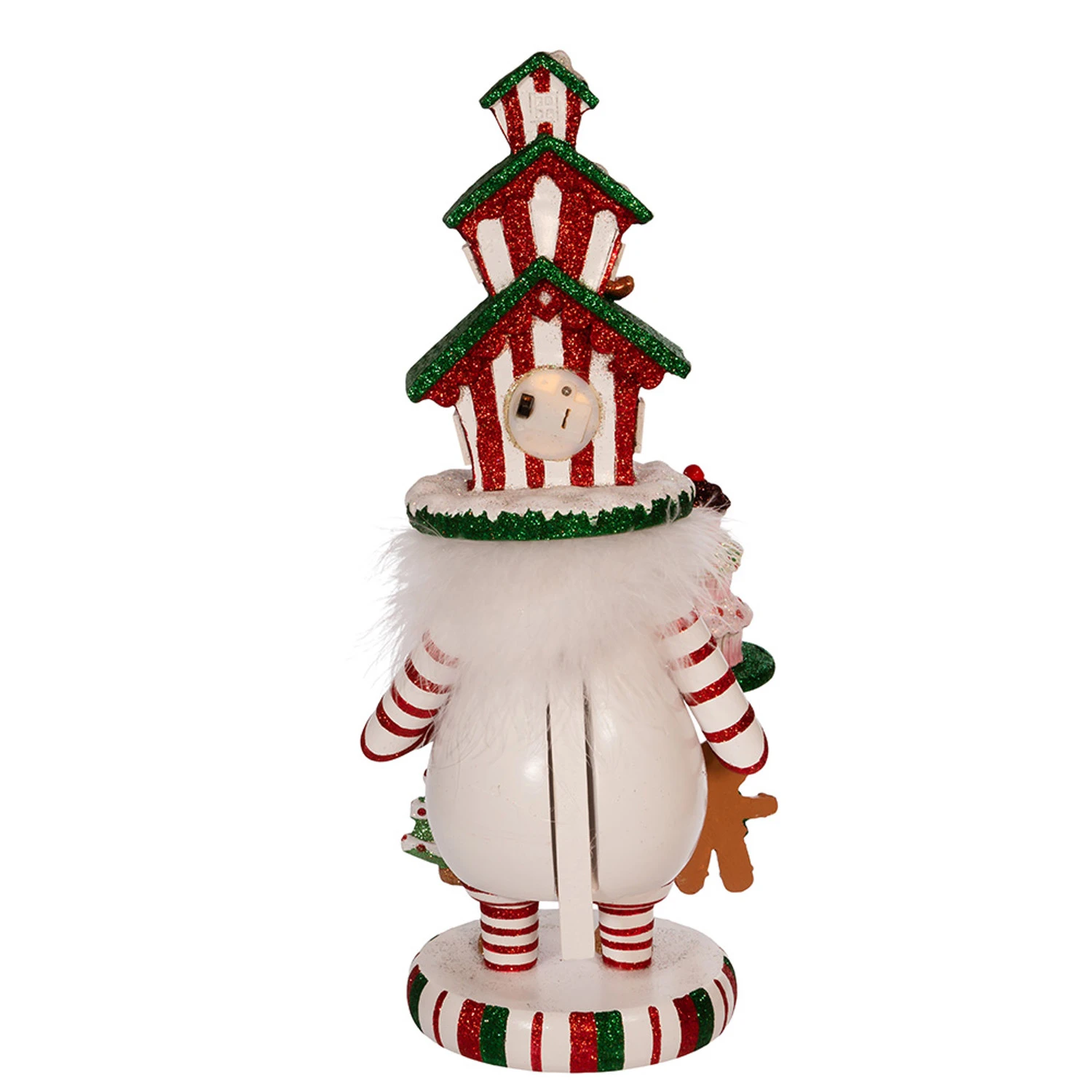 Kurt Adler 15" Hollywood Nutcrackers Lighted Gingerbread House Hat Nutcracker HA0571 2 Kurt Adler 15" Hollywood Nutcrackers Lighted Gingerbread House Hat Nutcracker HA0571 - Image 2