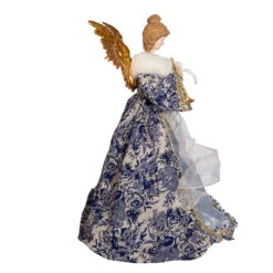 Kurt Adler 17" Indigo Blue Delft Angel Christmas Tree Topper J6099 -Christmas Decorations Shop j6099 02 48878.1653408820
